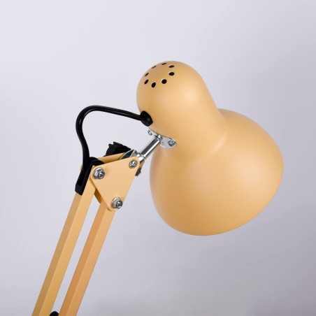 Lámpara de Escritorio LED ANTIGONA con brazo articulado, Flexo con diseño vintage retro 1xE27